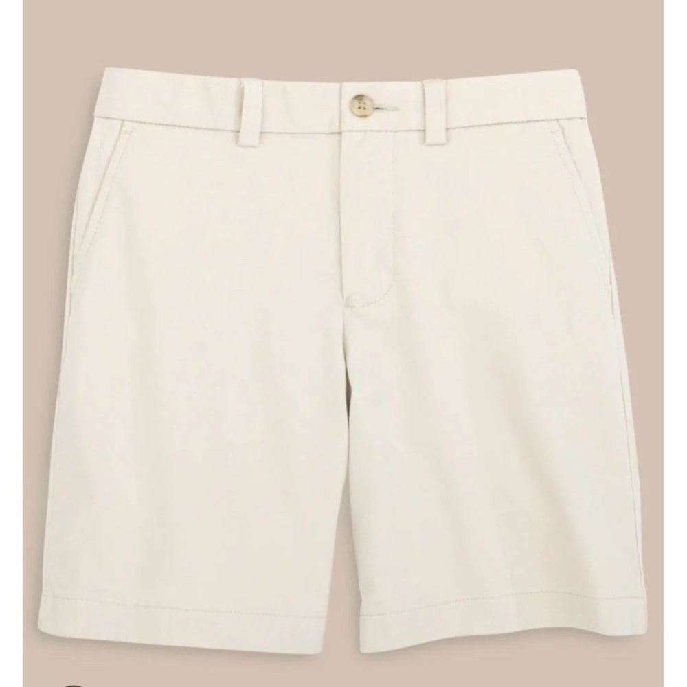 Southern Tide Channel Marker Shorts Boys Size 10 Light Khaki Flat Front NWT